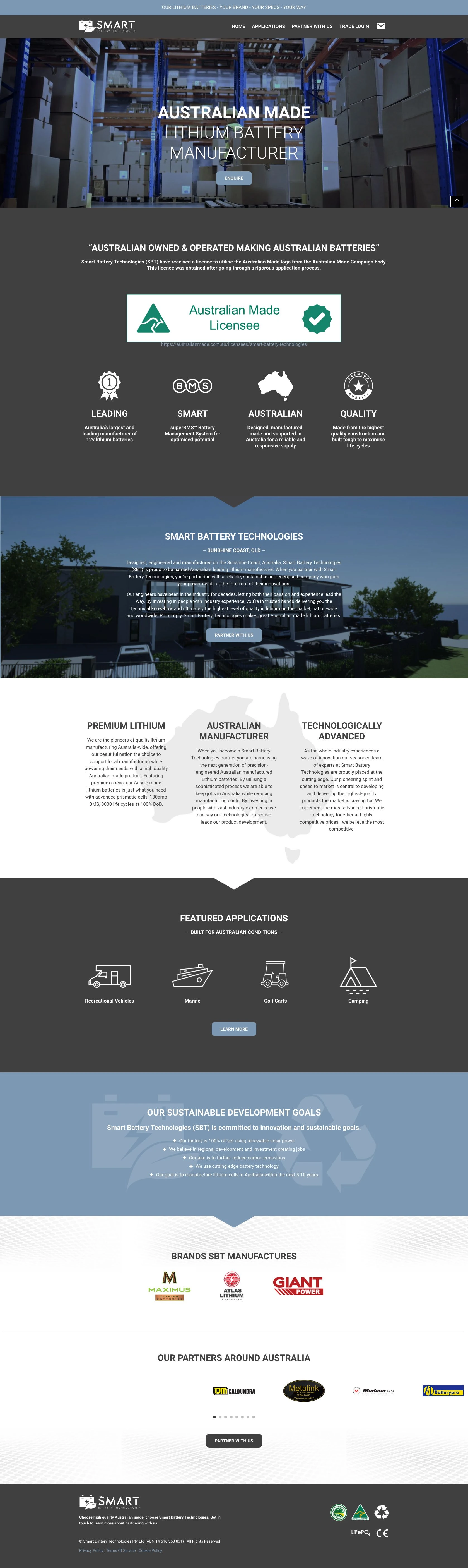 Smart Batteries Brand Awareness Site